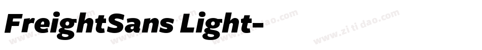 FreightSans Light字体转换